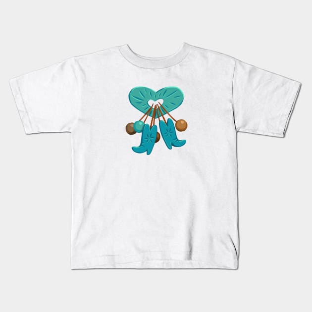 Cowboy Trinket Kids T-Shirt by Marianne Martin